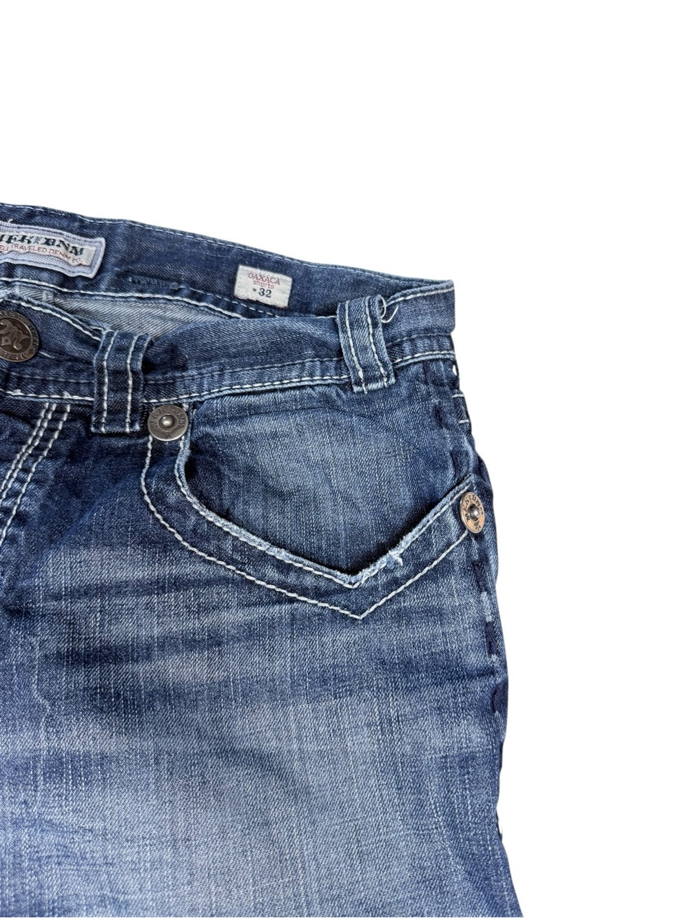 MEK Denim Men’s Bermuda Denim Shorts - Picture 7 of 12